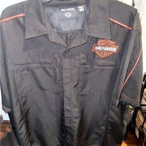 Harley-Davidson Black Button-Up Shirt